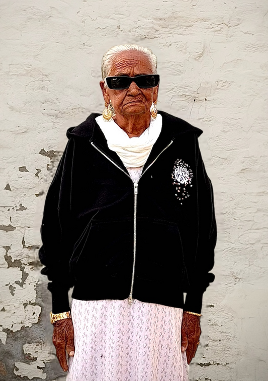 Rebloom Black Hoodie