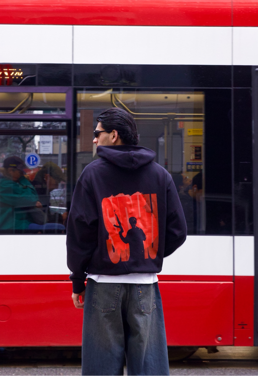 Moose Black Hoodie