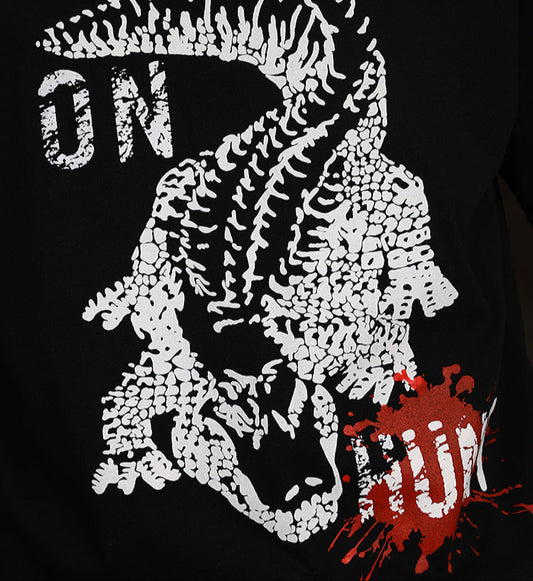 Croc on Hunt (Black)
