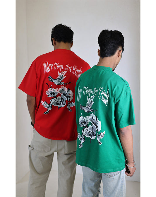 Petal x Wing Tee(Red)